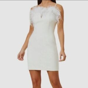 Aidan by Aidan Mattox White Sleeveless Mini Dress